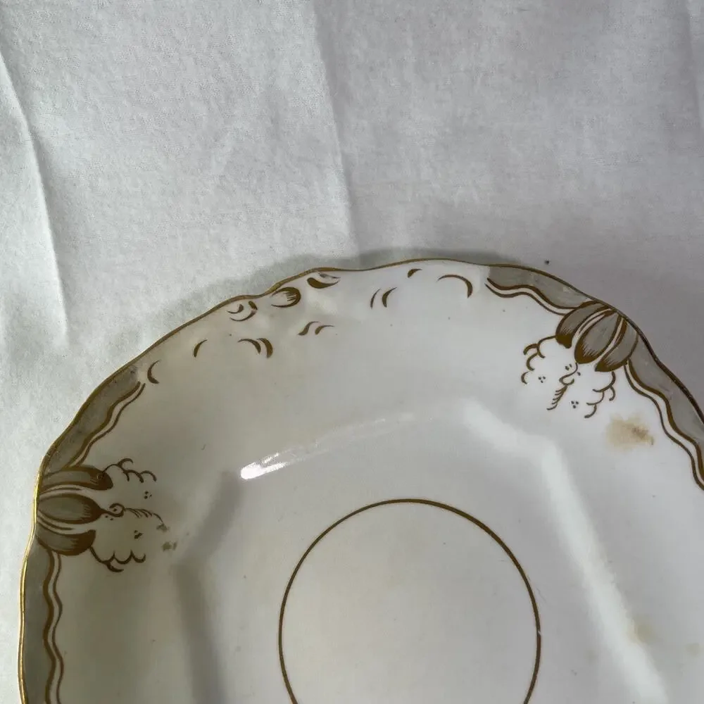 Antique Carl Tielsch Altwasser Germany Iridescent Side Plate #3/299